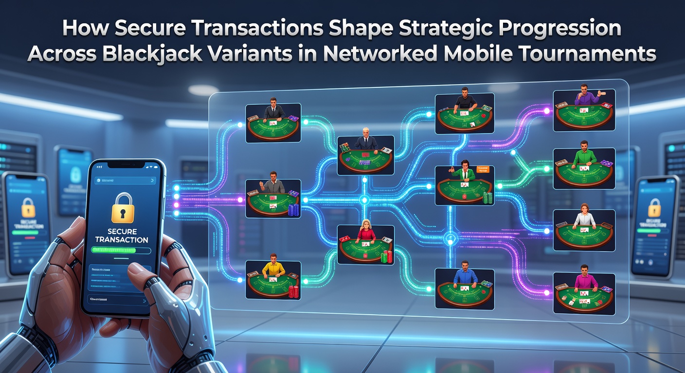 Secure transaction interface displayed on a mobile blackjack tournament app