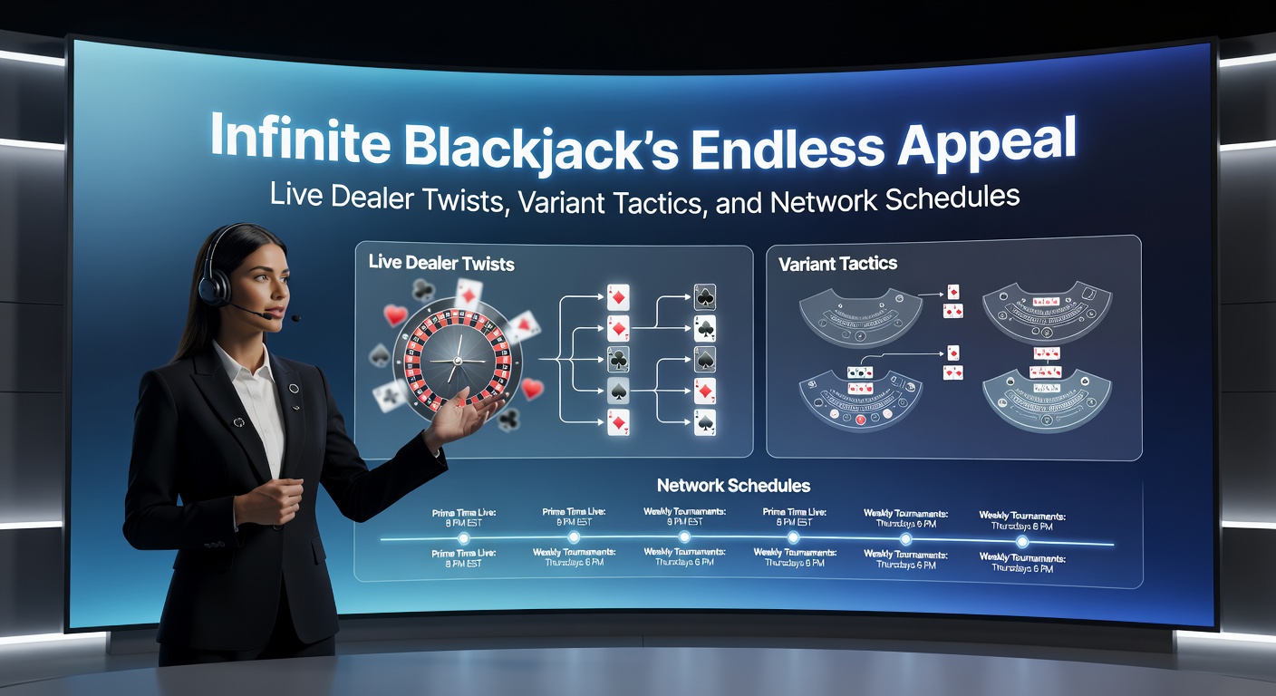 Close-up of Infinite Blackjack interface highlighting variant side bets and multiplier opportunities